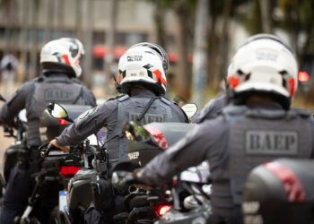 Reforço no policiamento contribuiu para redução de crimes. Foto: Divulgação/Governo de SP.