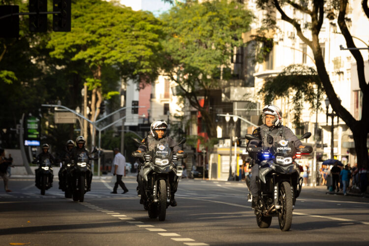 Policiamento foi reforçado nas ruas. Foto: Divulgação/Governo de SP