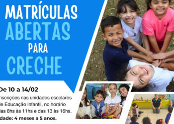 Secretaria de Educação abre inscrições para matrículas em creches e Emeis do sistema municipal de ensino