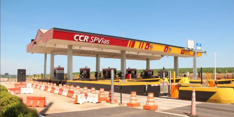 Praça de pedágio da CCR SPVias. (Divulgação)