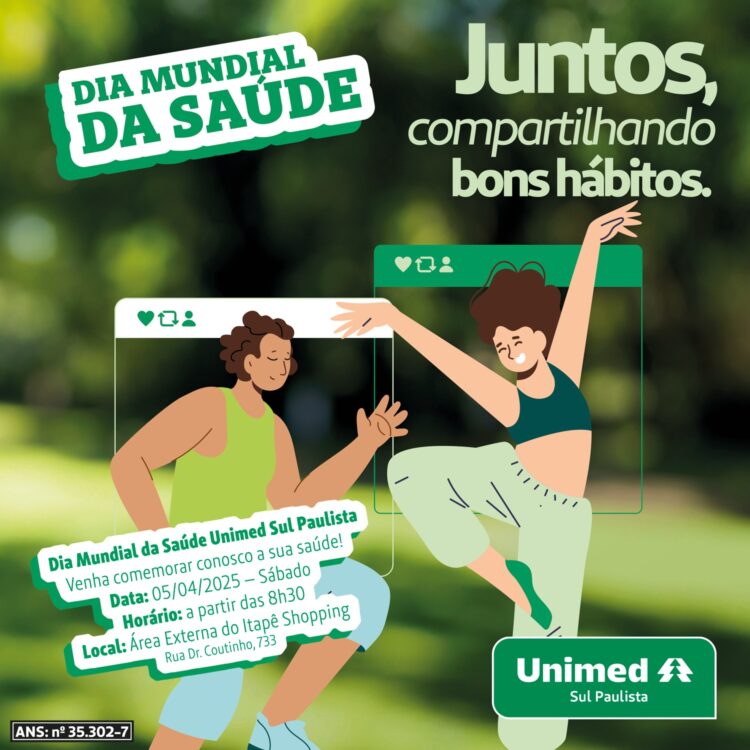 Dia Mundial da Saúde: Unimed Sul Paulista celebra a data em Itapetininga