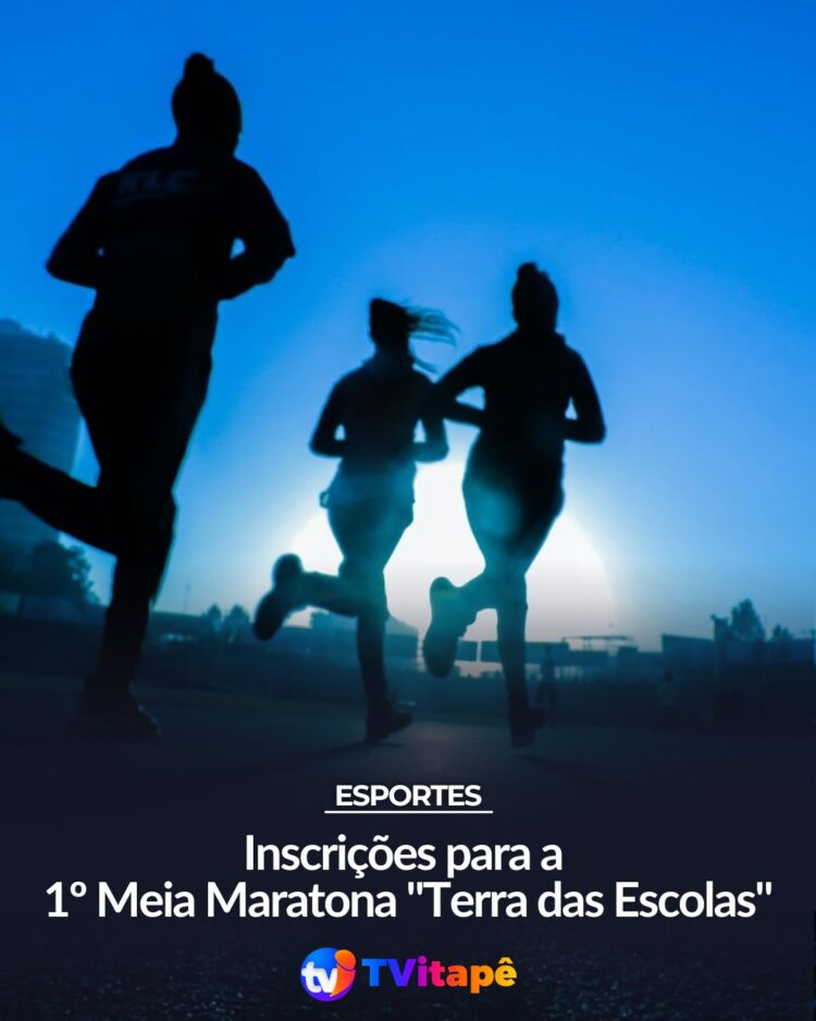 Amanhã (26), a partir das 8h, começam as inscrições para a primeira edição da Meia Maratona “Terra das Escolas”