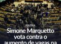 A deputada federal Simone Marquetto votou contra o aumento do número de deputados federais