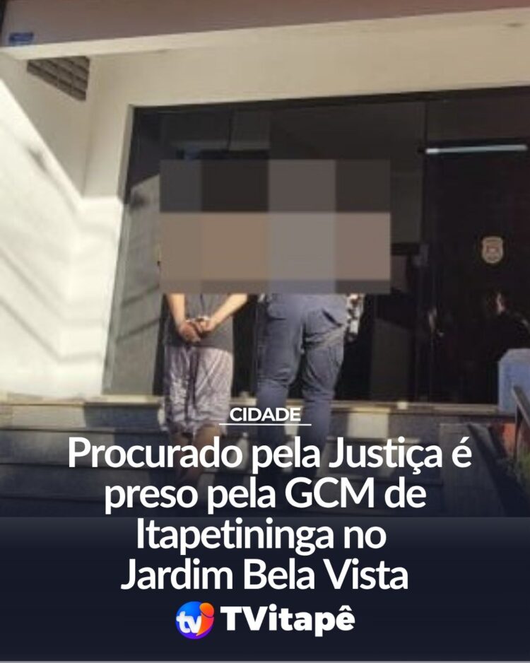 Procurado pela Justiça é preso pela GCM de Itapetininga no Jardim Bela Vista