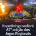 Itapetininga sediará 67ª edição dos Jogos Regionais