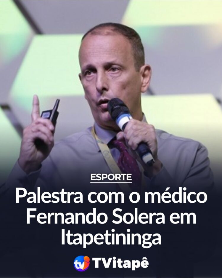 Palestra com o médico Fernando Solera em Itapetininga