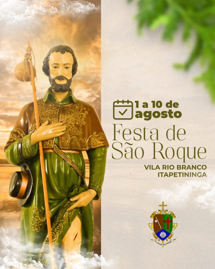 Paróquia São Roque promove festa em honra ao padroeiro