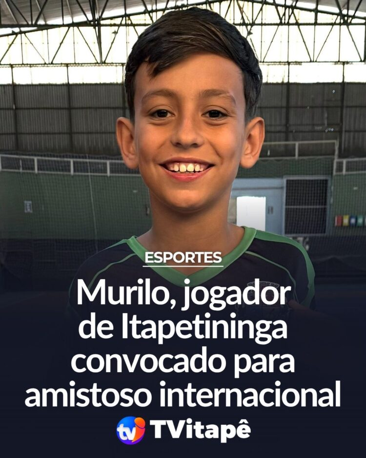 O atleta Murilo Ferreira, de 10 anos, foi convocado para representar a seleção da Liga Paulista de Futsal em um amistoso contra a equipe norte-americana FC Flair, que será realizado neste sábado, 02 de agosto.