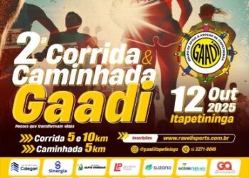 Itapetininga sedia 2ª Corrida Gaadi em 12 de outubro