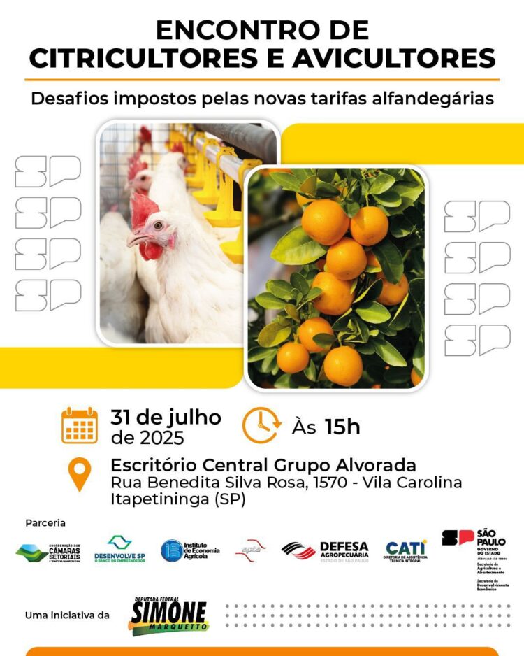 Citricultores e Avicultores debatem novas tarifas