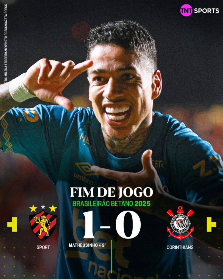 Em tarde apática, Corinthians perde para o Sport