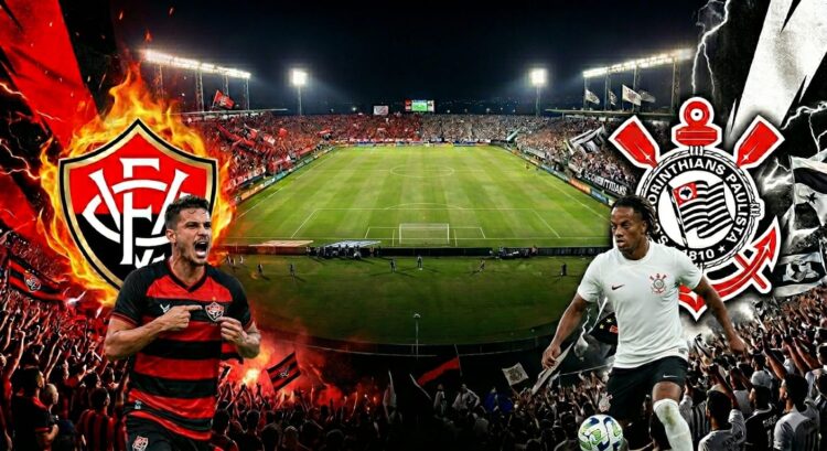 Agora vai? Timão tenta repetir brilho da Liberta para afastar o fantasma do rebaixamento contra o Vitória.