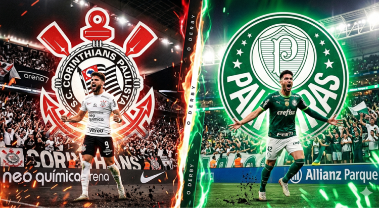 Derby em chamas: Corinthians e Palmeiras duelam pelo Brasileirão