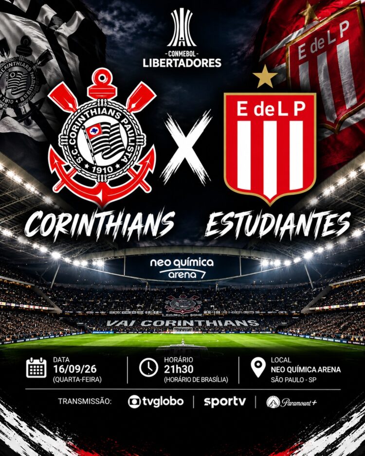 Dia de decisão na Arena! Tudo o que você precisa saber sobre Corinthians x Estudiantes pela Libertadores